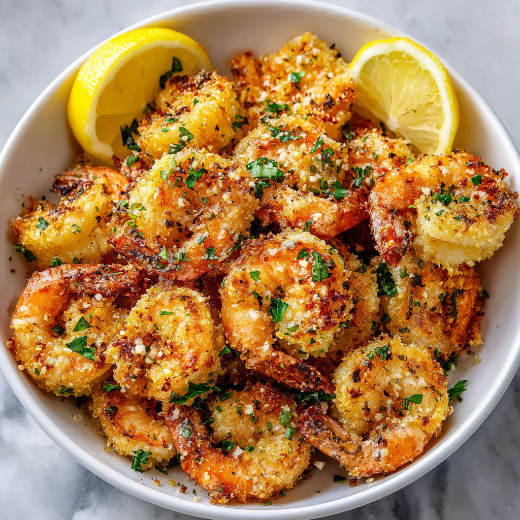 Air Fryer Garlic Parmesan Shrimp