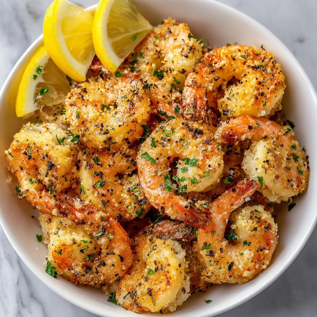 Air Fryer Garlic Parmesan Shrimp