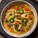 Aromatic Ginger Scallion Chicken Noodle Soup