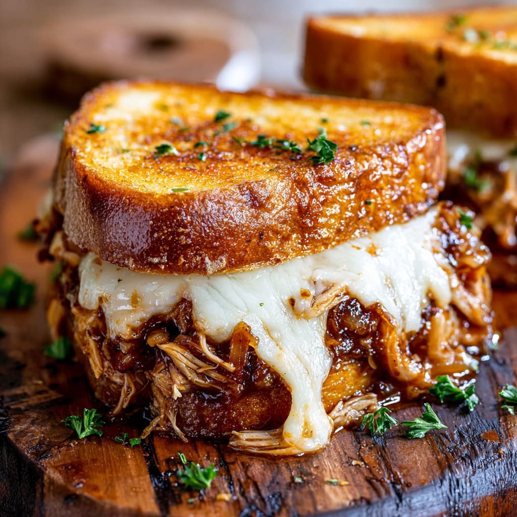 BBQ Chicken Grilled Cheese