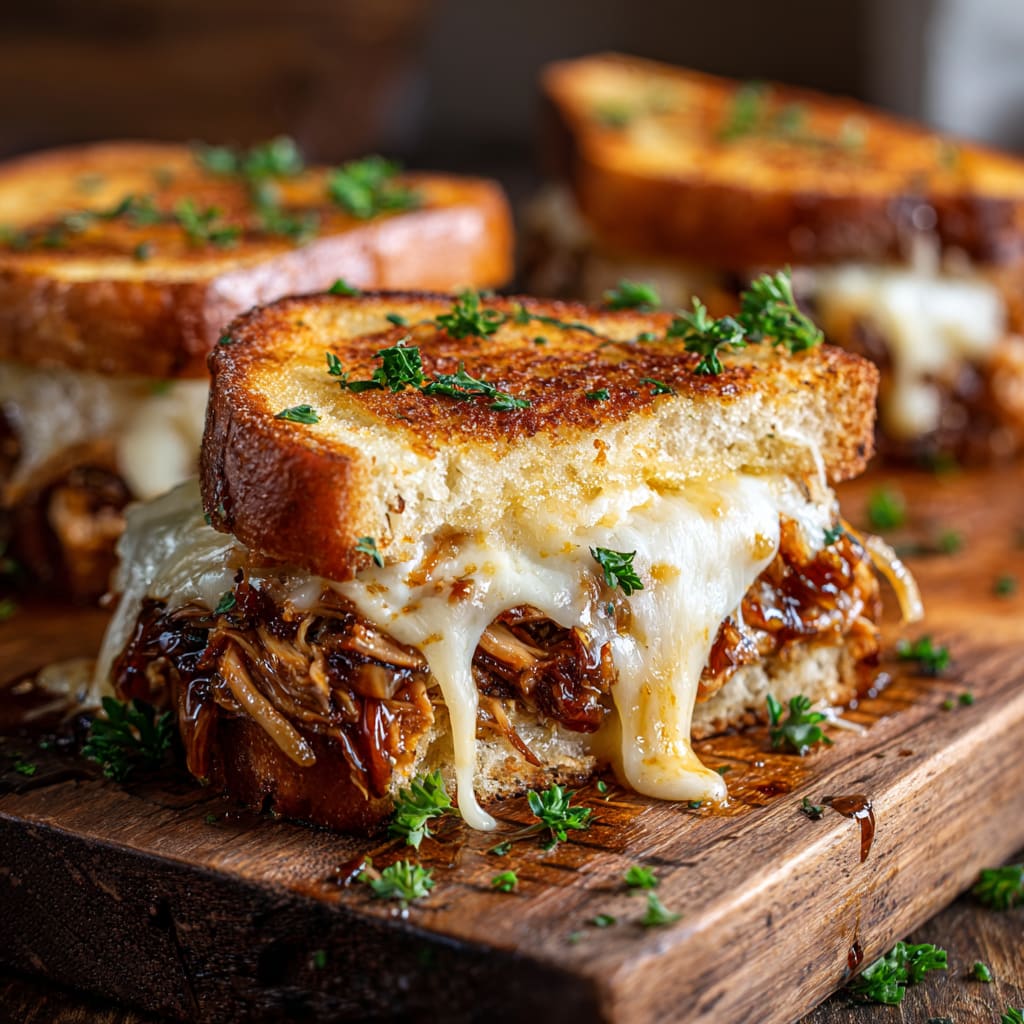 BBQ Chicken Grilled Cheese