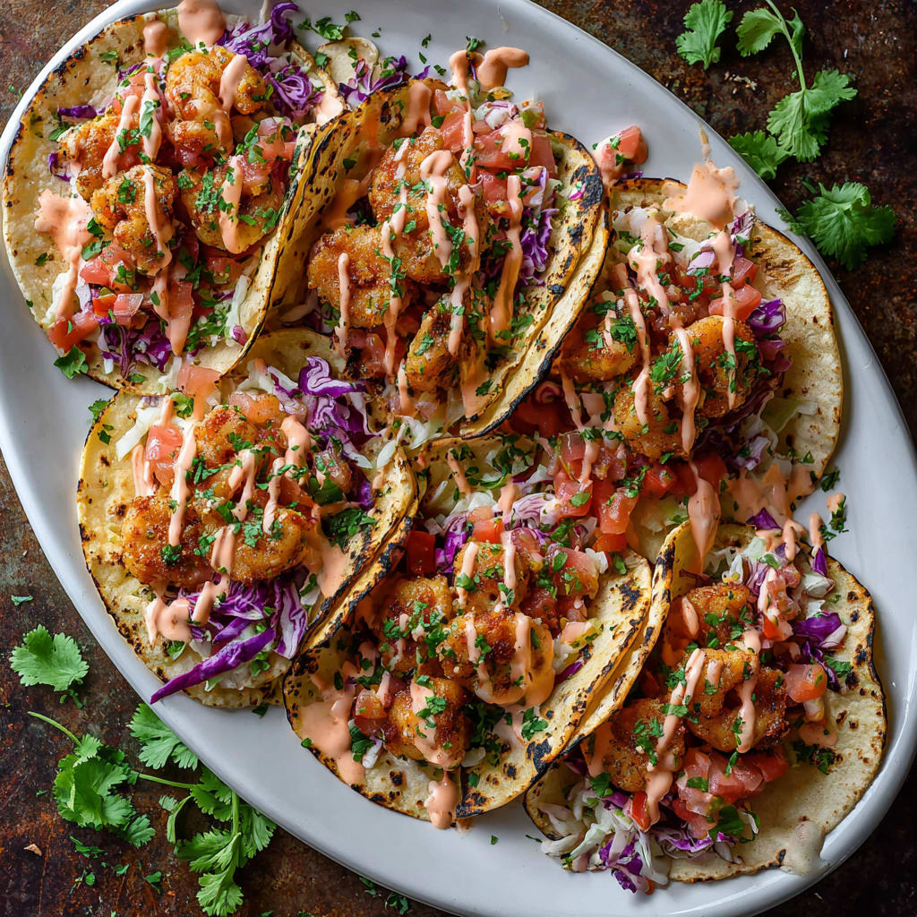 Bang Bang Shrimp Tacos