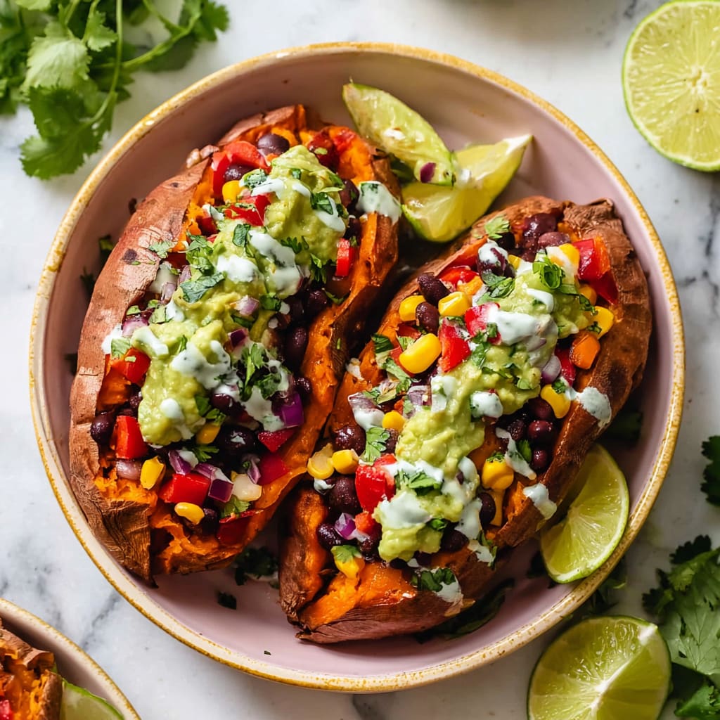 Black Bean Stuffed Sweet Potatoes