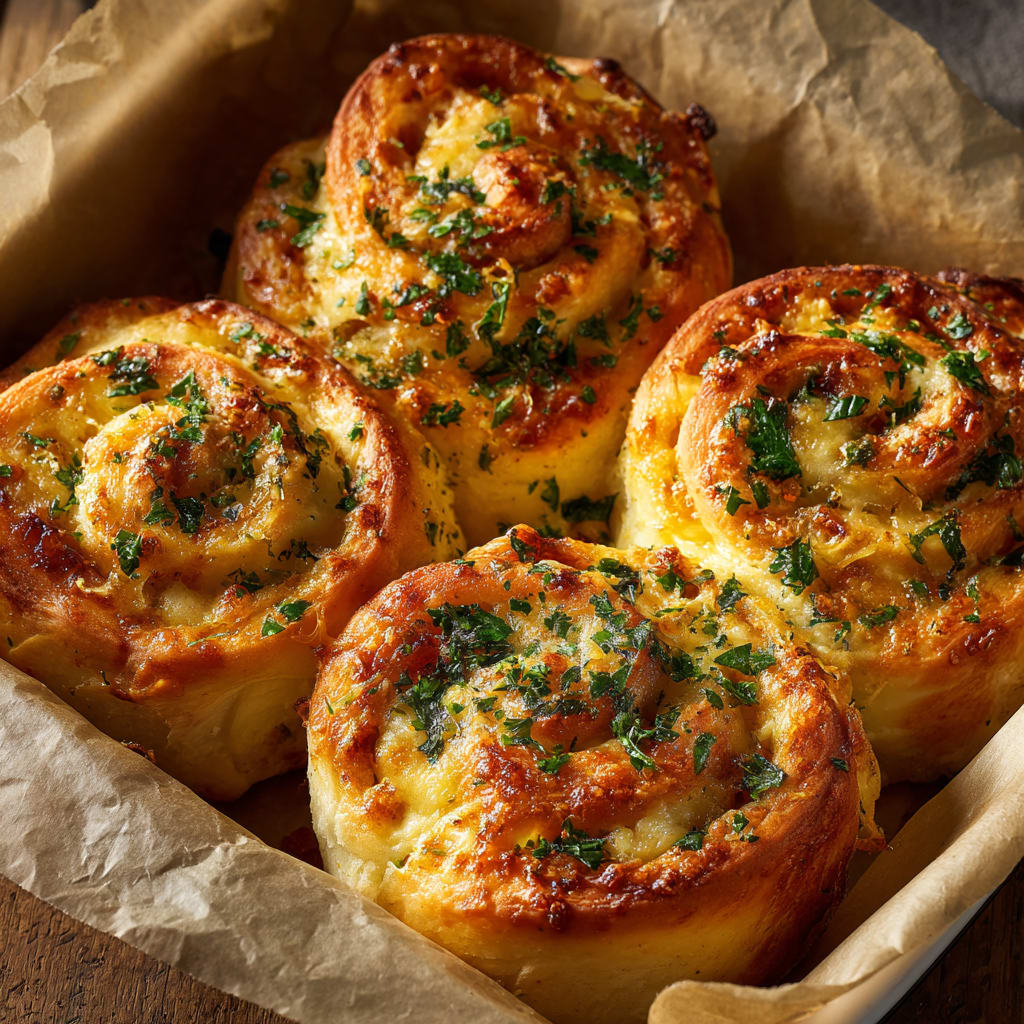 Buttery cheese Garlic Rolls