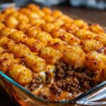 Chili Cheese Tater Tot Casserole