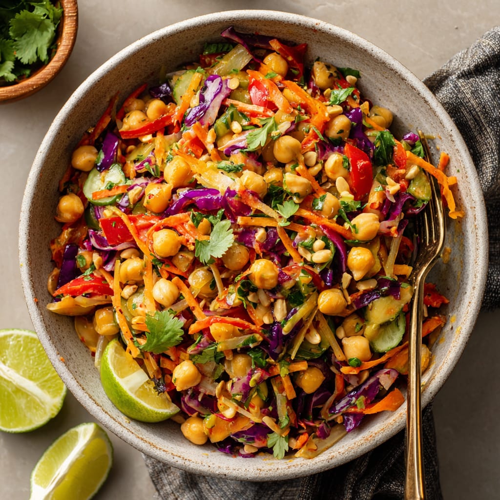 Chopped Thai-Inspired Chickpea Salad