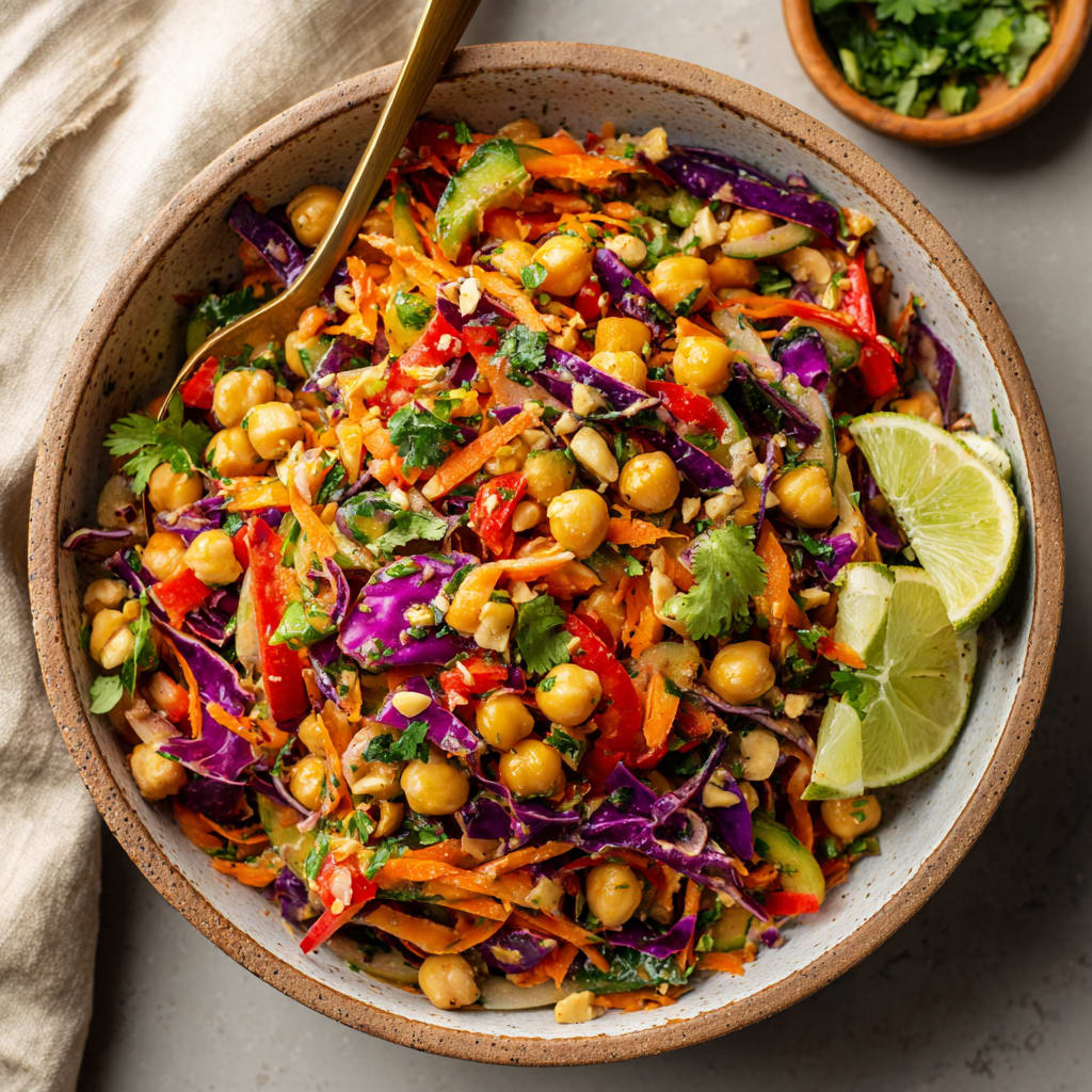 Chopped Thai-Inspired Chickpea Salad