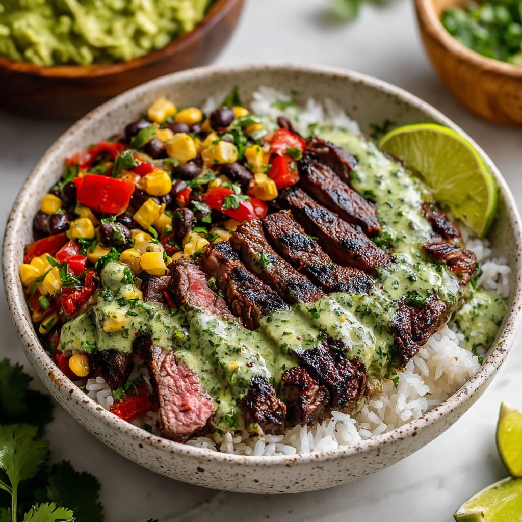 Cilantro Lime Steak Bowls