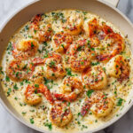 Creamy Garlic Shrimp With Parmesan