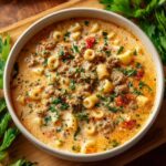 Creamy Parmesan Italian Sausage Soup