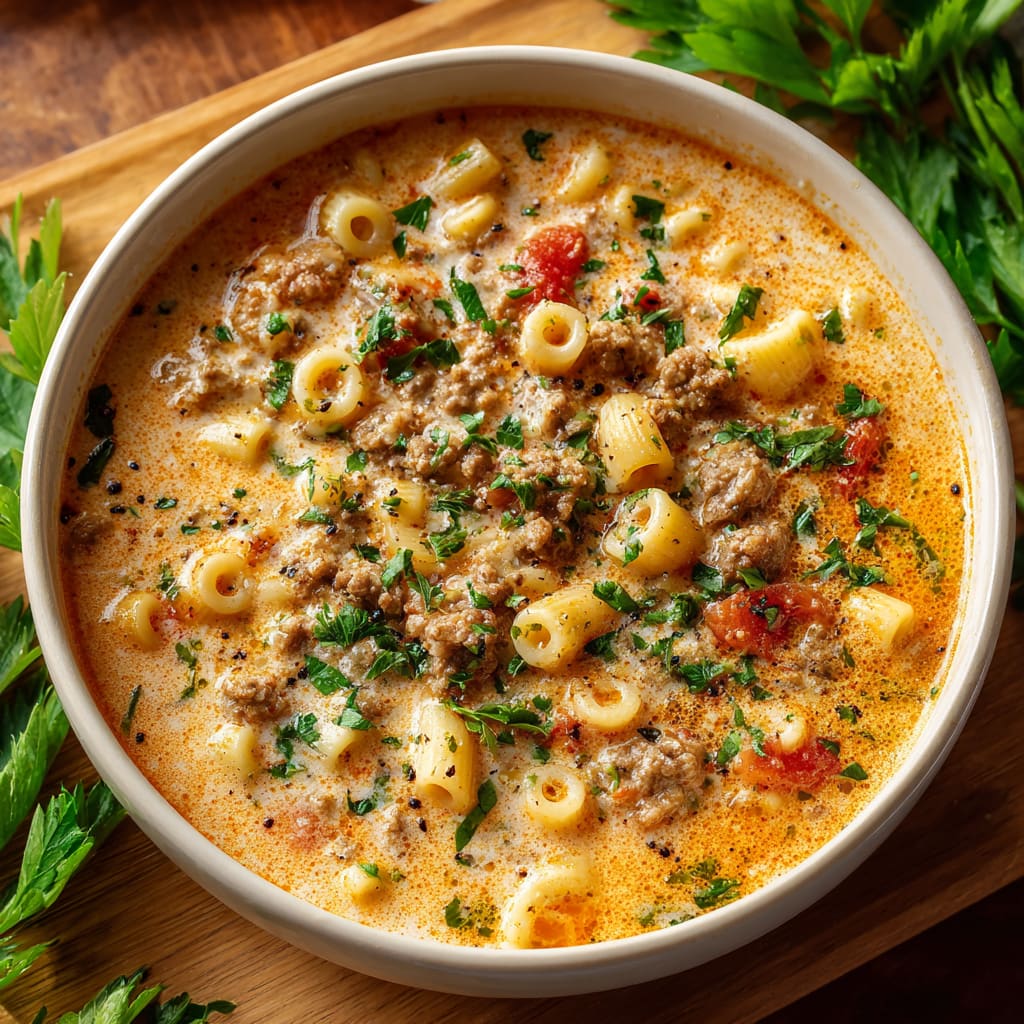 Creamy Parmesan Italian Sausage Soup