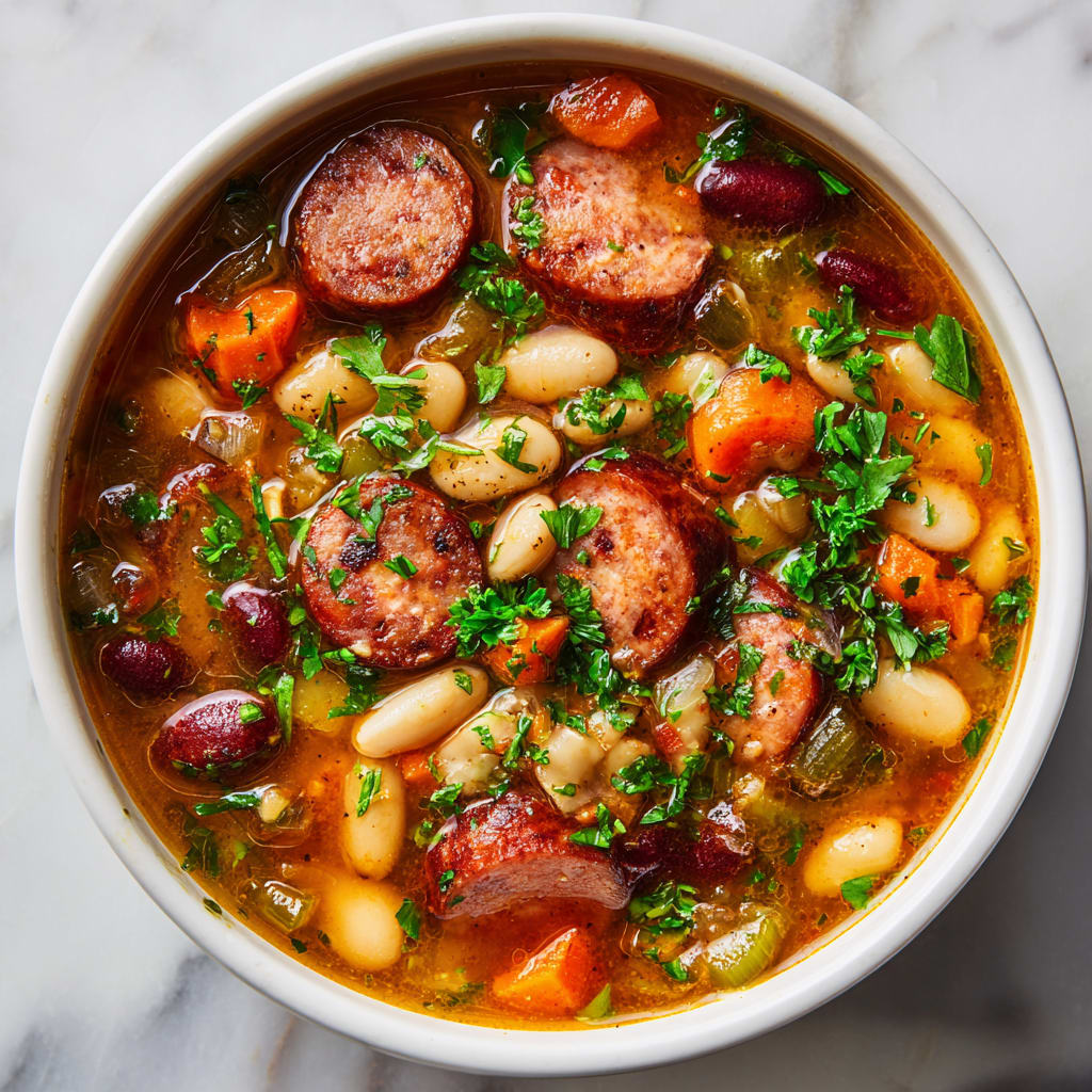Creamy Sausage and Bean Soup