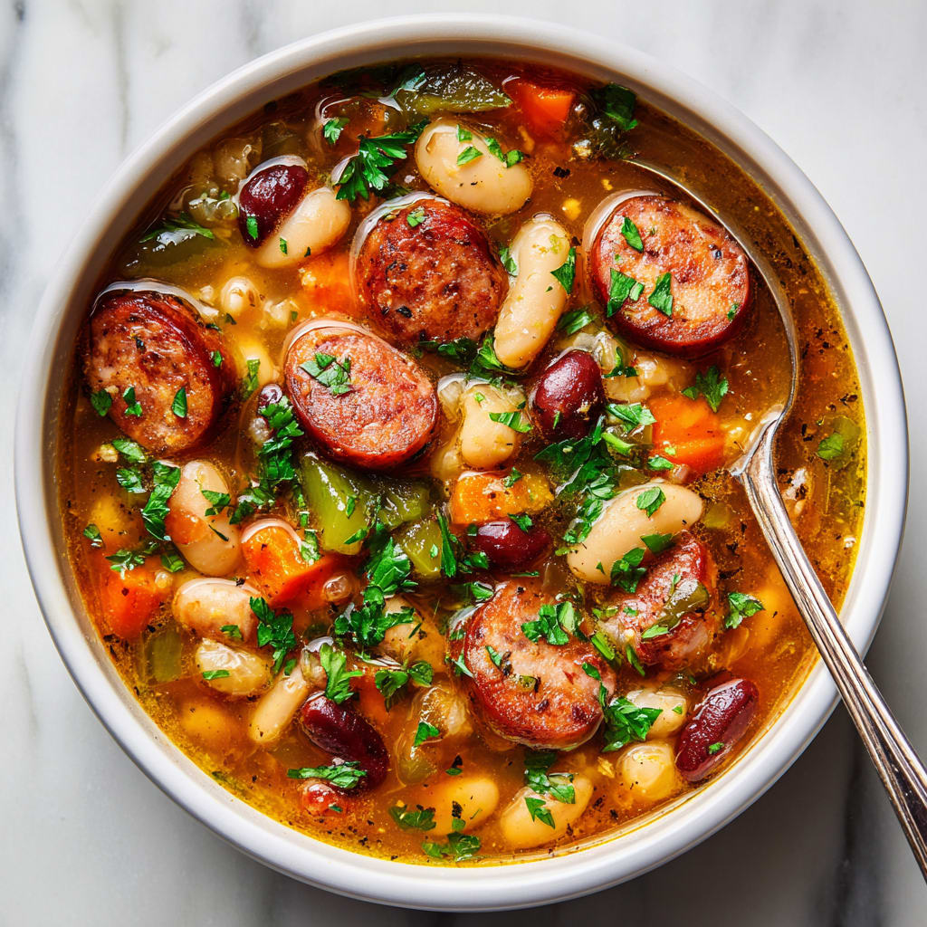 Creamy Sausage and Bean Soup