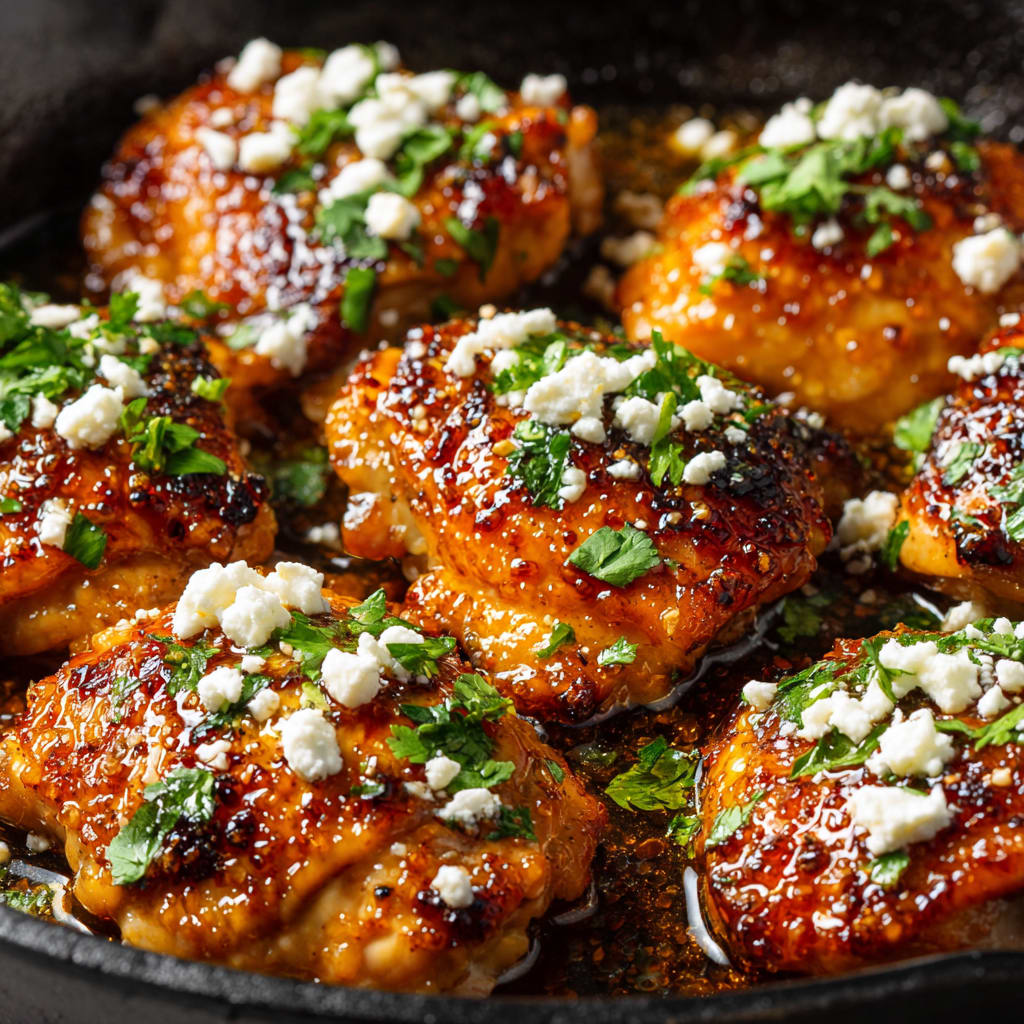Crispy Hot Honey Feta Chicken Recipe