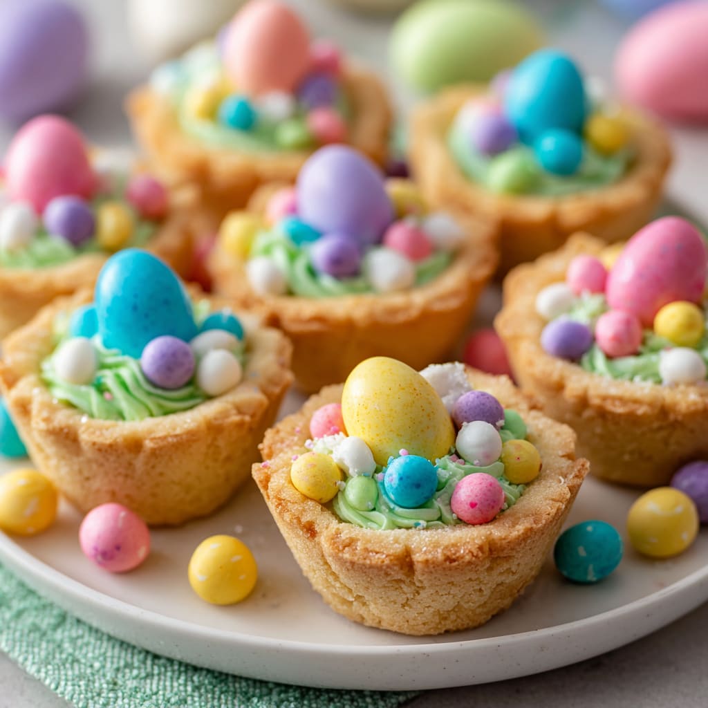 Easter Basket Sugar Cookie Cups