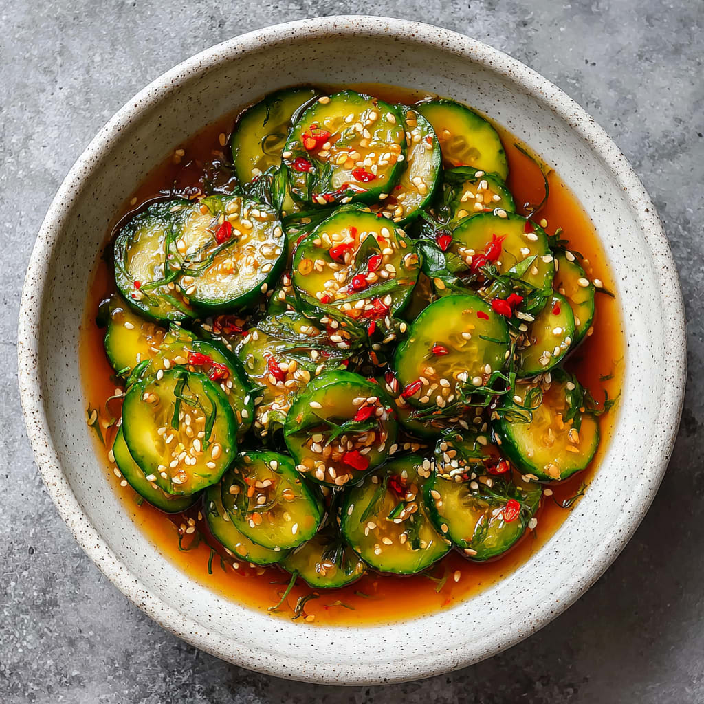 Easy Asian Cucumber Salad