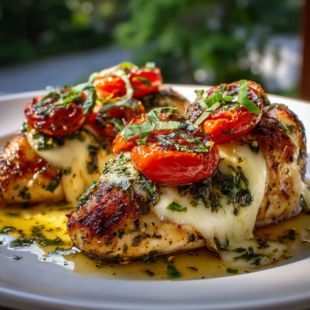 Easy Caprese Stuffed Chicken Breast Recipe