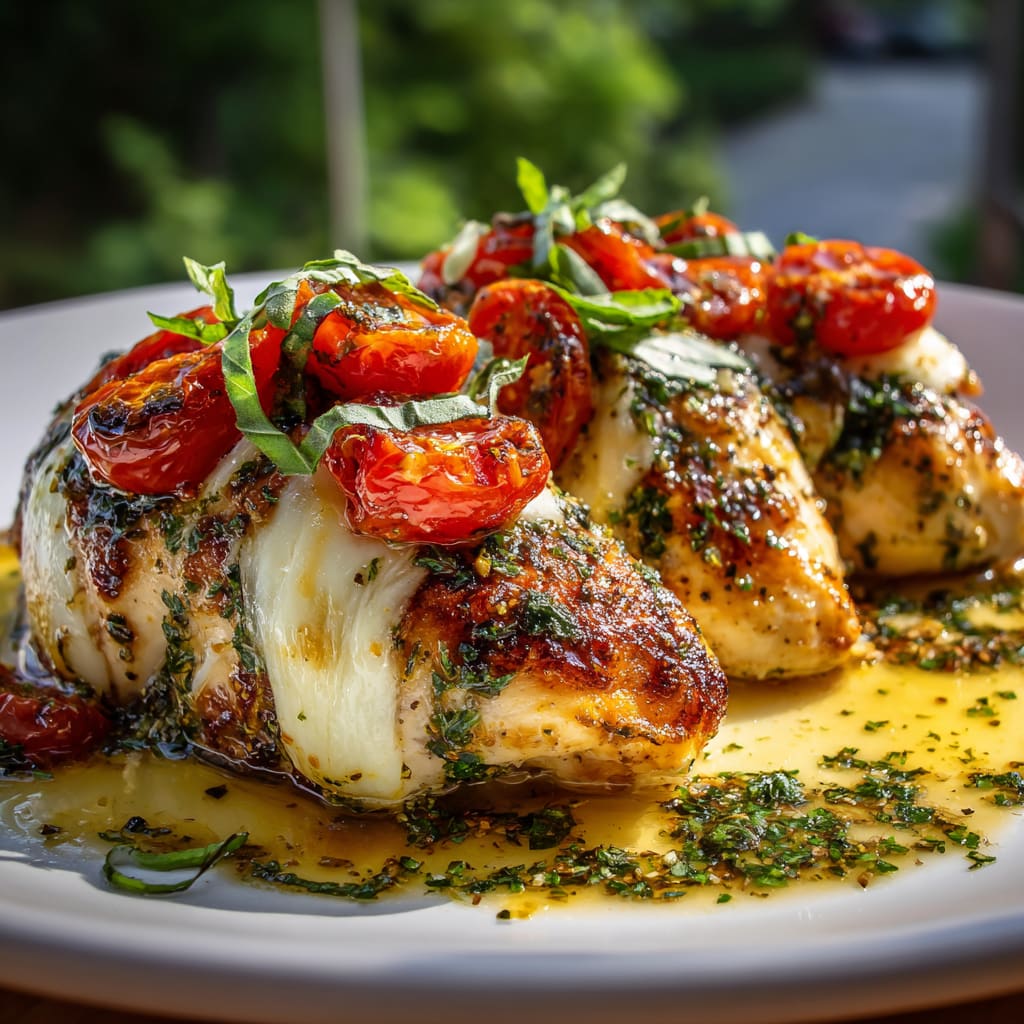 Easy Caprese Stuffed Chicken Breast Recipe