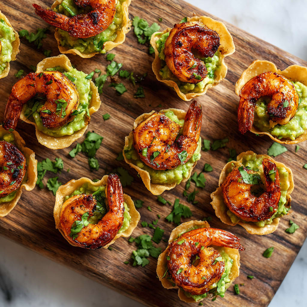 Easy Shrimp Guacamole Bites