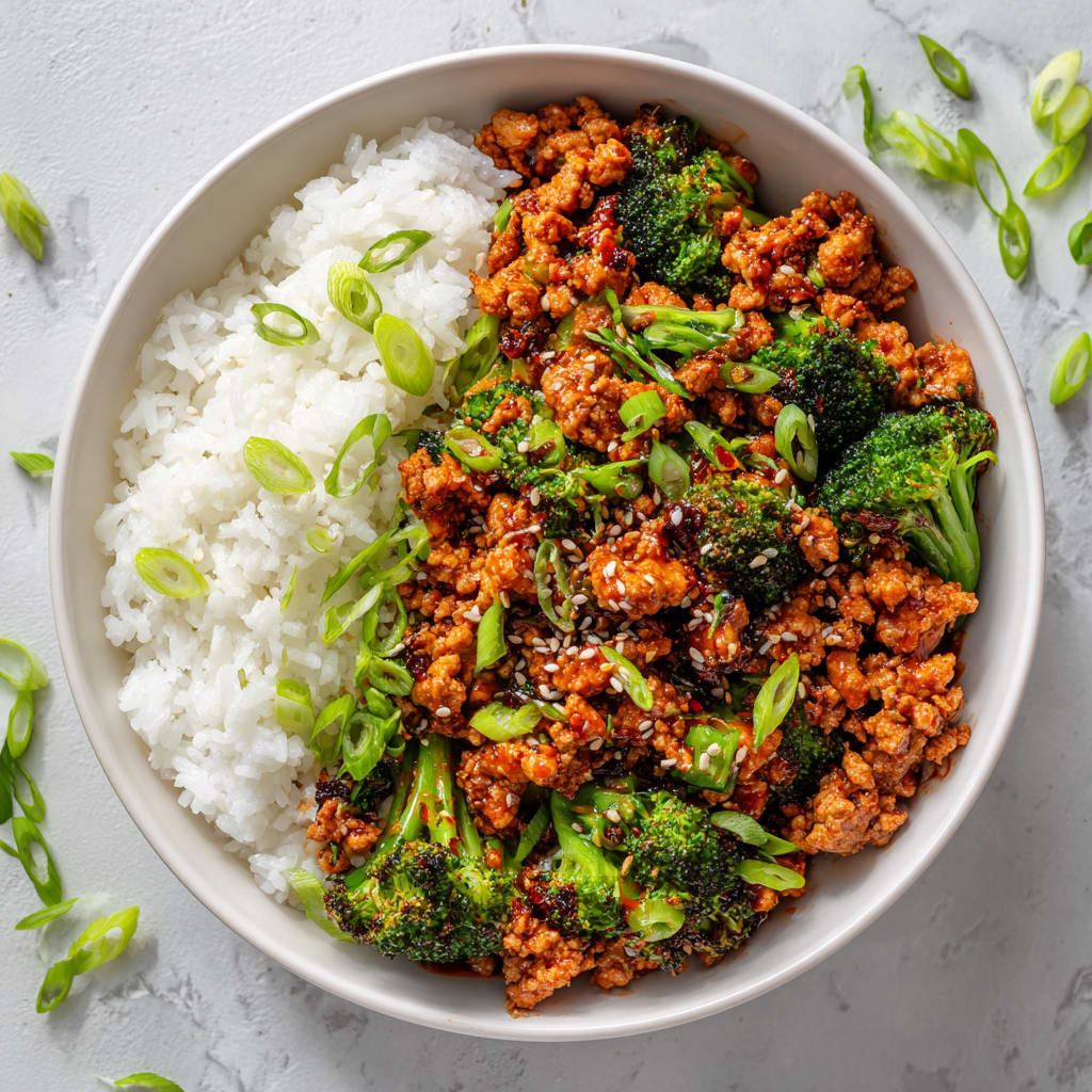 Firecracker Ground Chicken Bowl