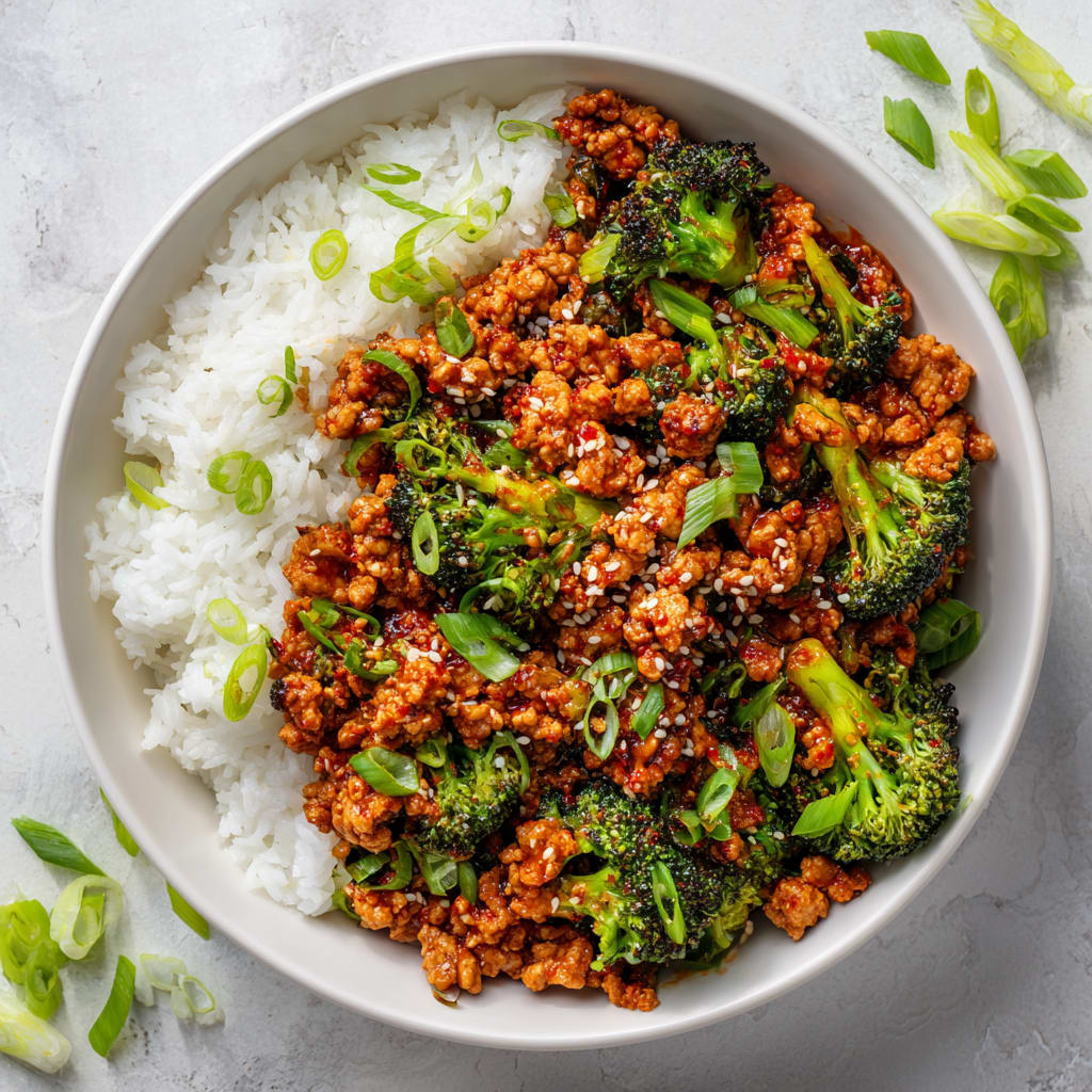 Firecracker Ground Chicken Bowl