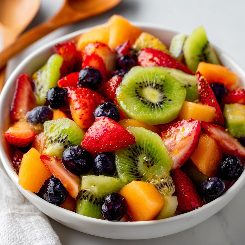 Fruit Salad with Honey Lime Dressing