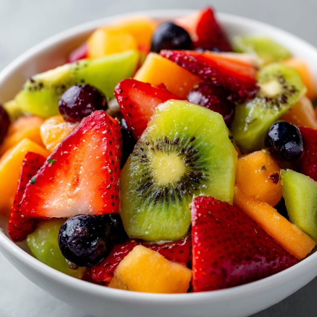 Fruit Salad with Honey Lime Dressing