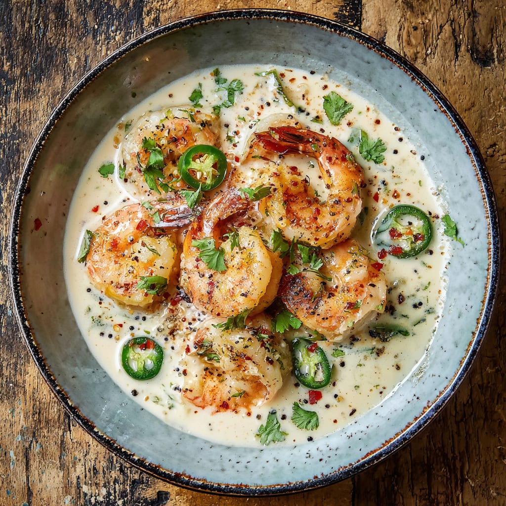 Garlic Shrimp in Coconut Milk