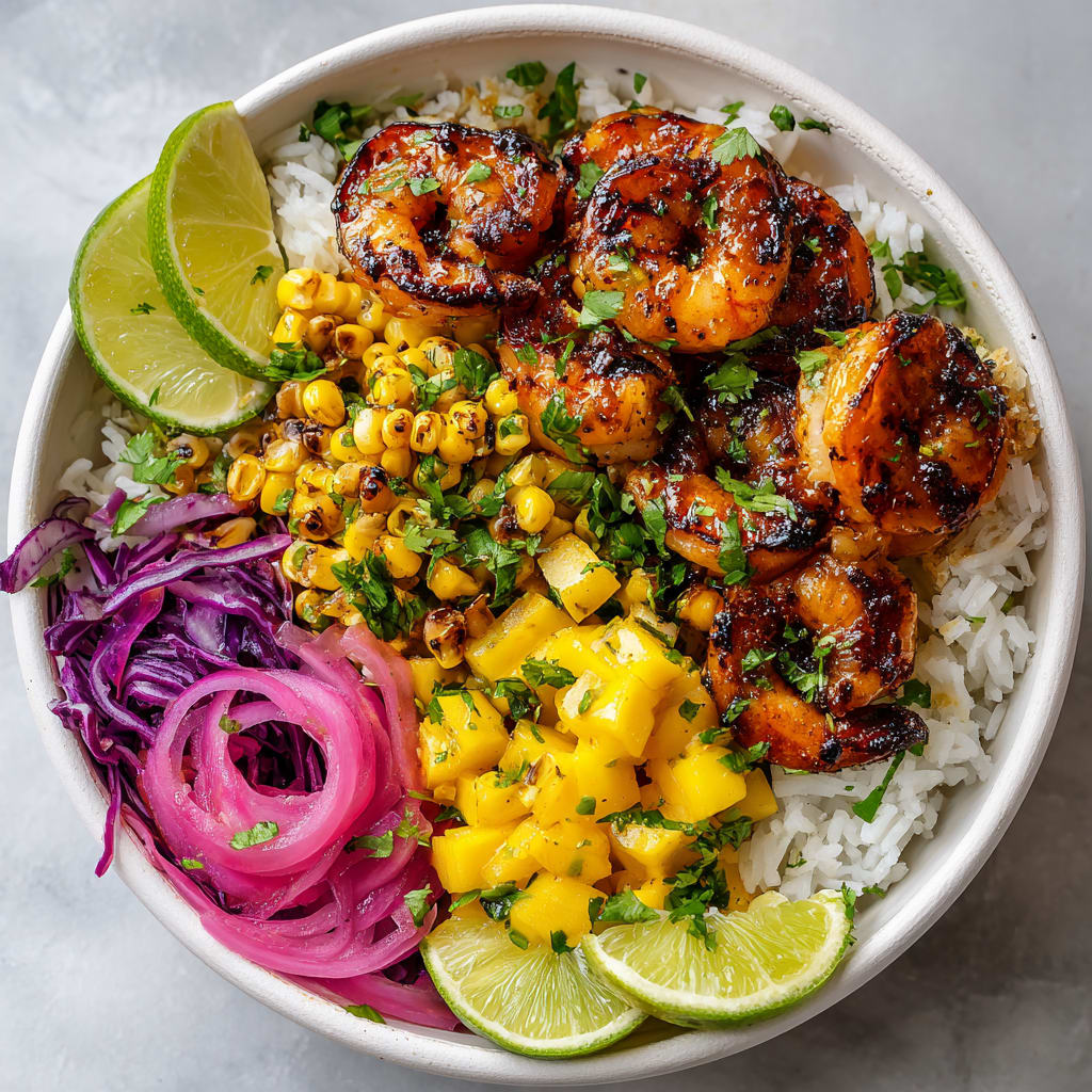 Hawaiian Shrimp Taco Bowl