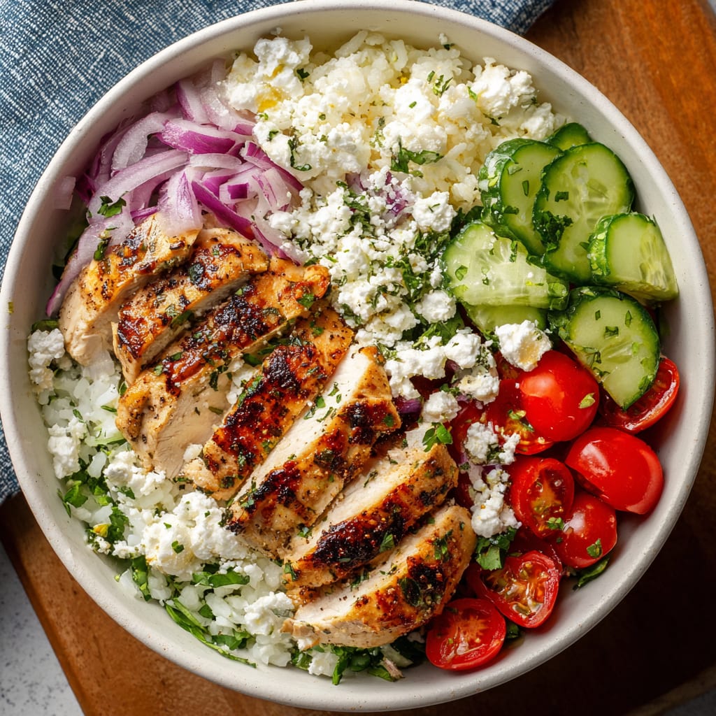 Healthy Greek Chicken Bowls