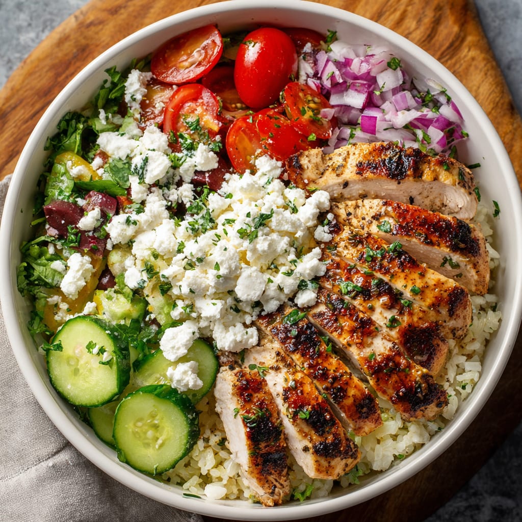 Healthy Greek Chicken Bowls
