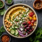Healthy Mediterranean Hummus Bowl