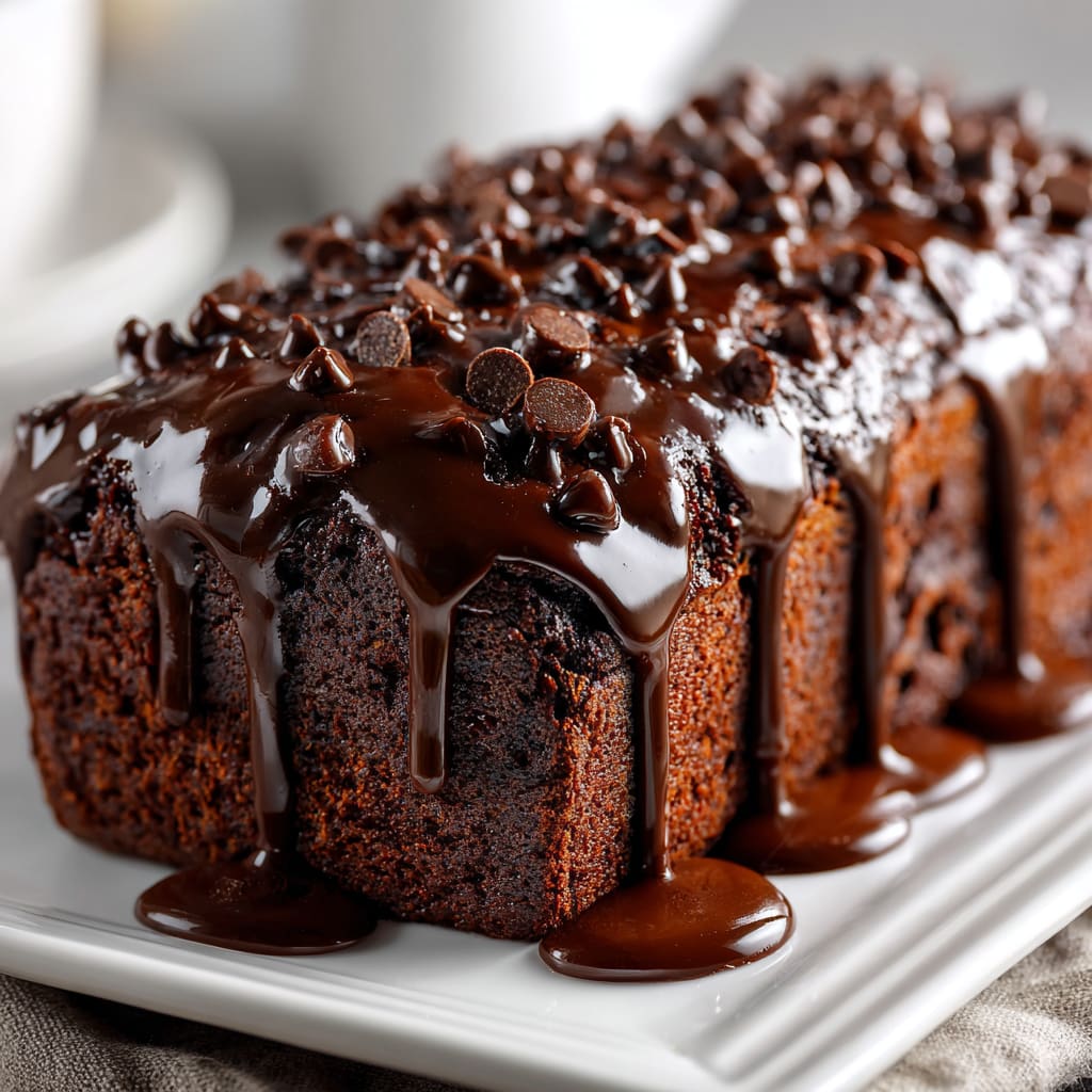 Hot Fudge Brownie Bread