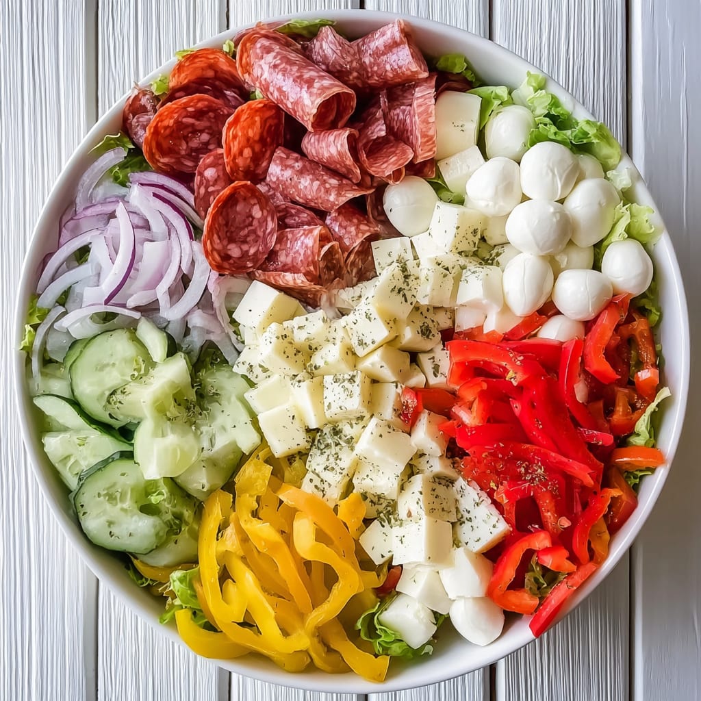 Italian Sub Salad Two Ways