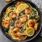 Lemon Garlic Parmesan Shrimp Pasta