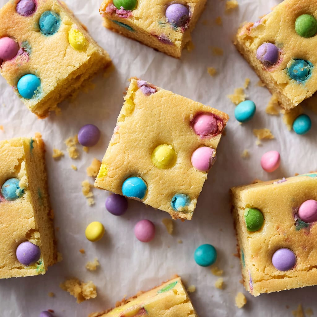 M&M Sugar Cookie Bars
