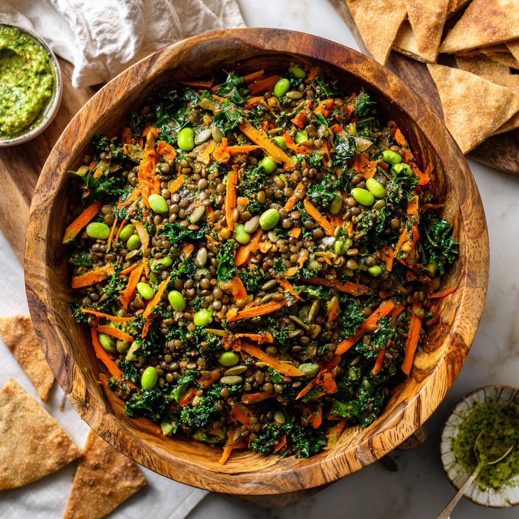 Moroccan Lentil Carrot Salad