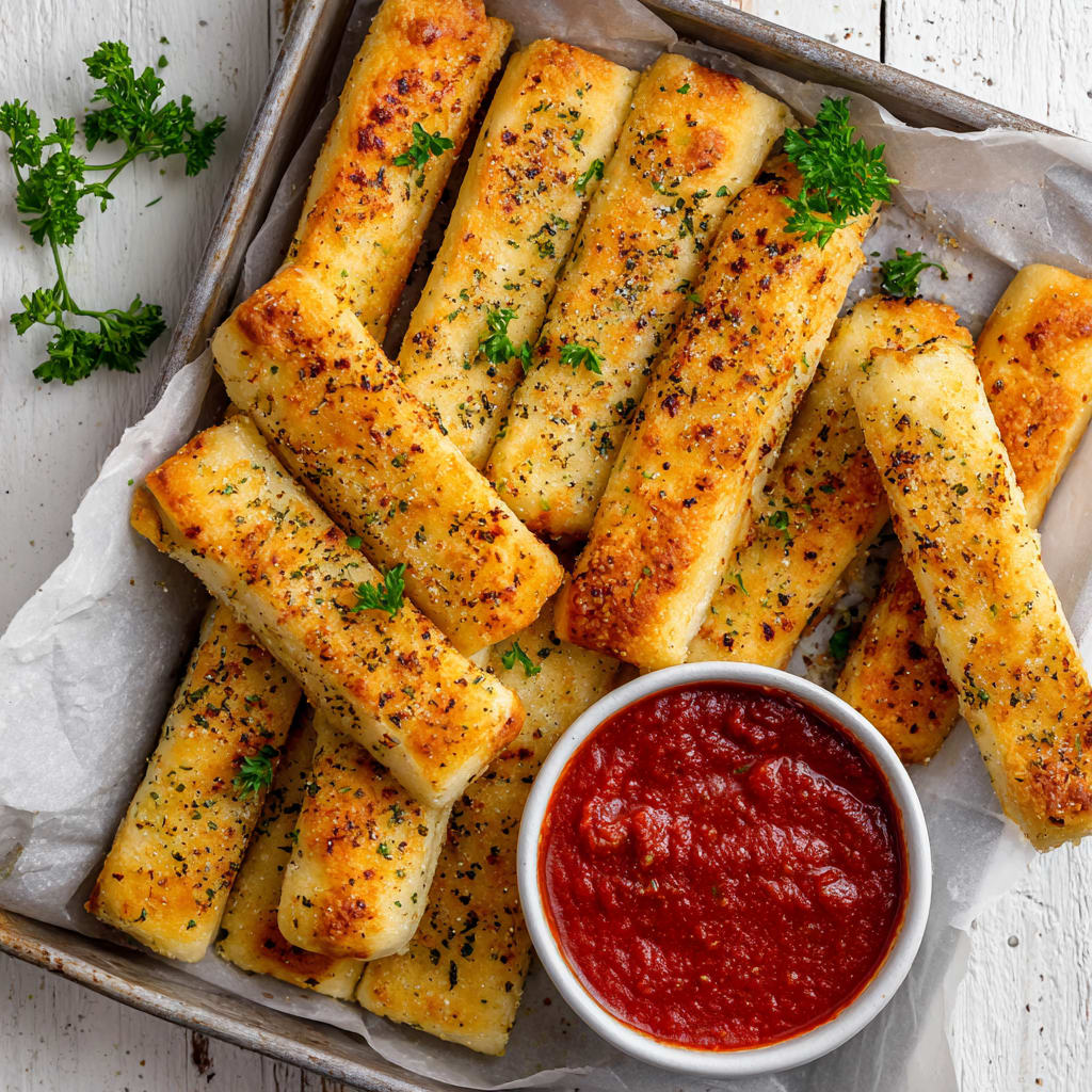 Quick & Easy Sheet Pan Breadsticks