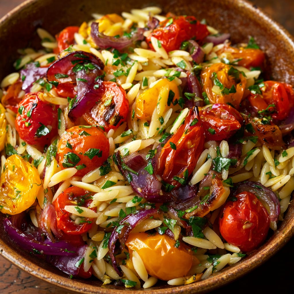 Roasted Vegetable Orzo