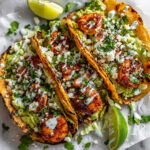 Spicy Shrimp Tacos with Garlic Cilantro Lime Slaw