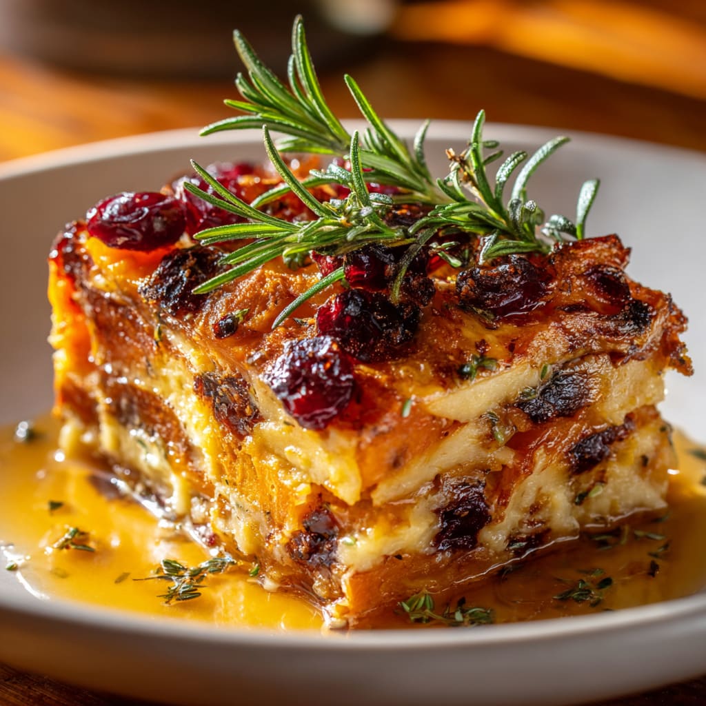 Sweet Potato & Cranberry Gratin