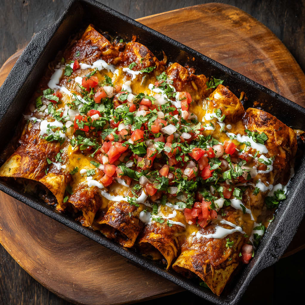 Sweet Potato and Black Bean Enchiladas