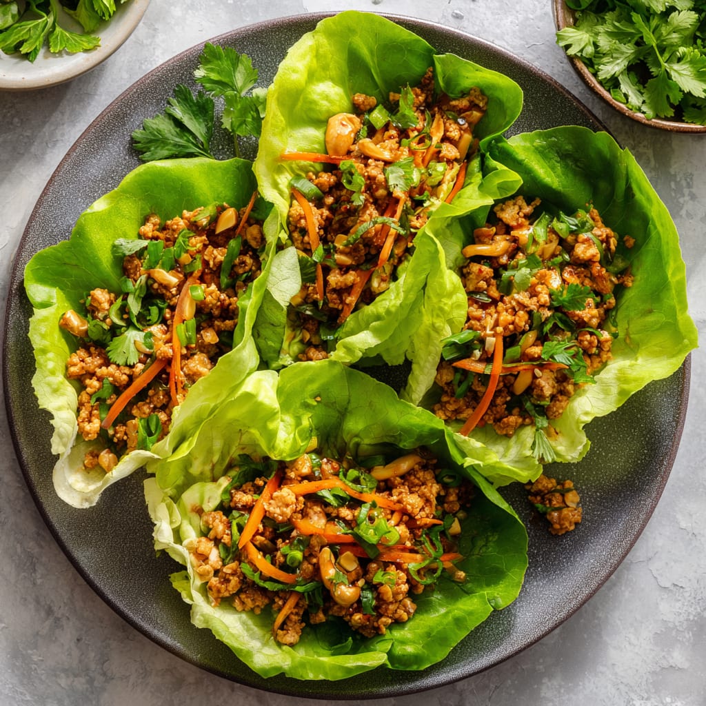 Thai Chicken Lettuce Wraps