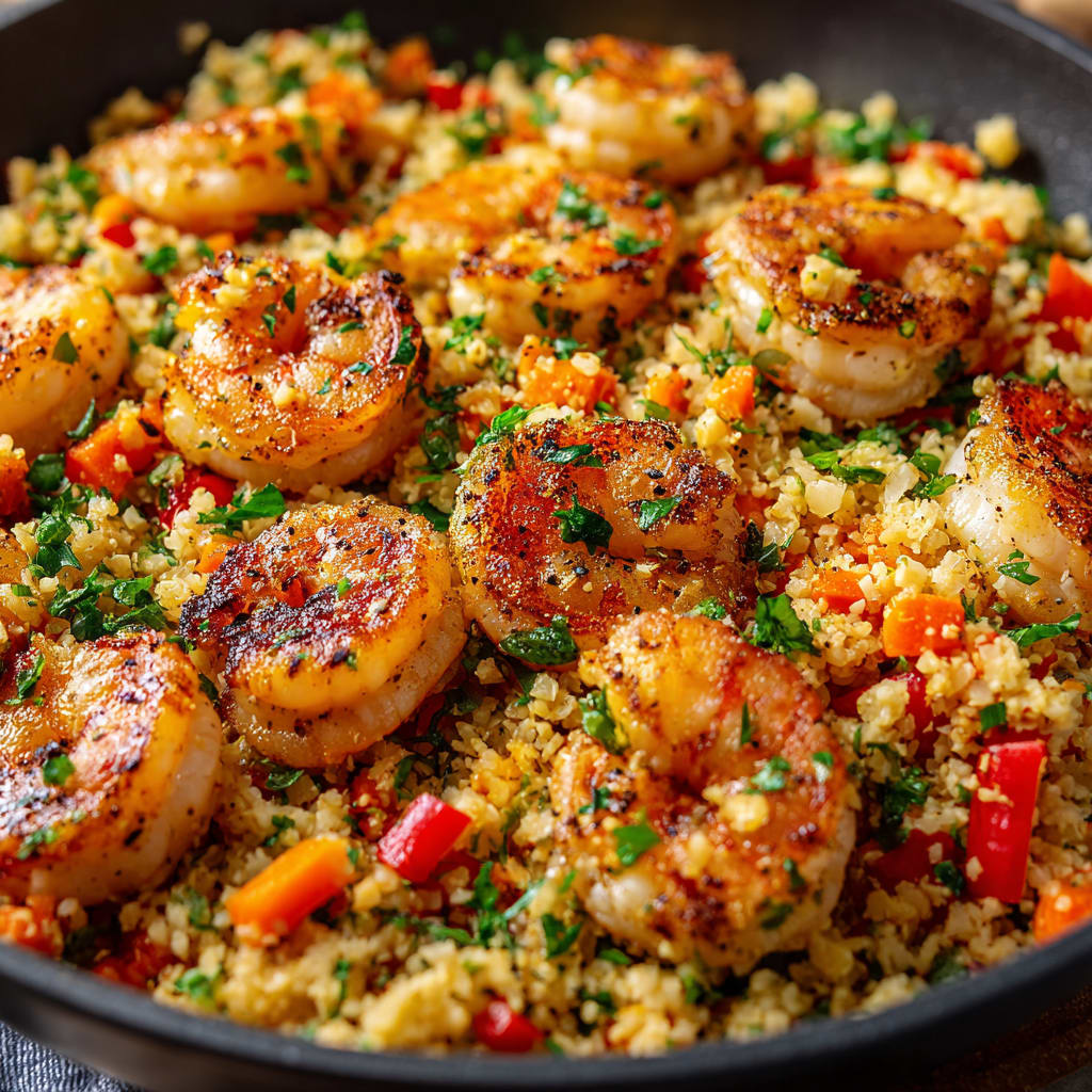 Cauliflower Fried Rice with Shrimp