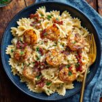 Crockpot Creamy Cajun Shrimp Pasta