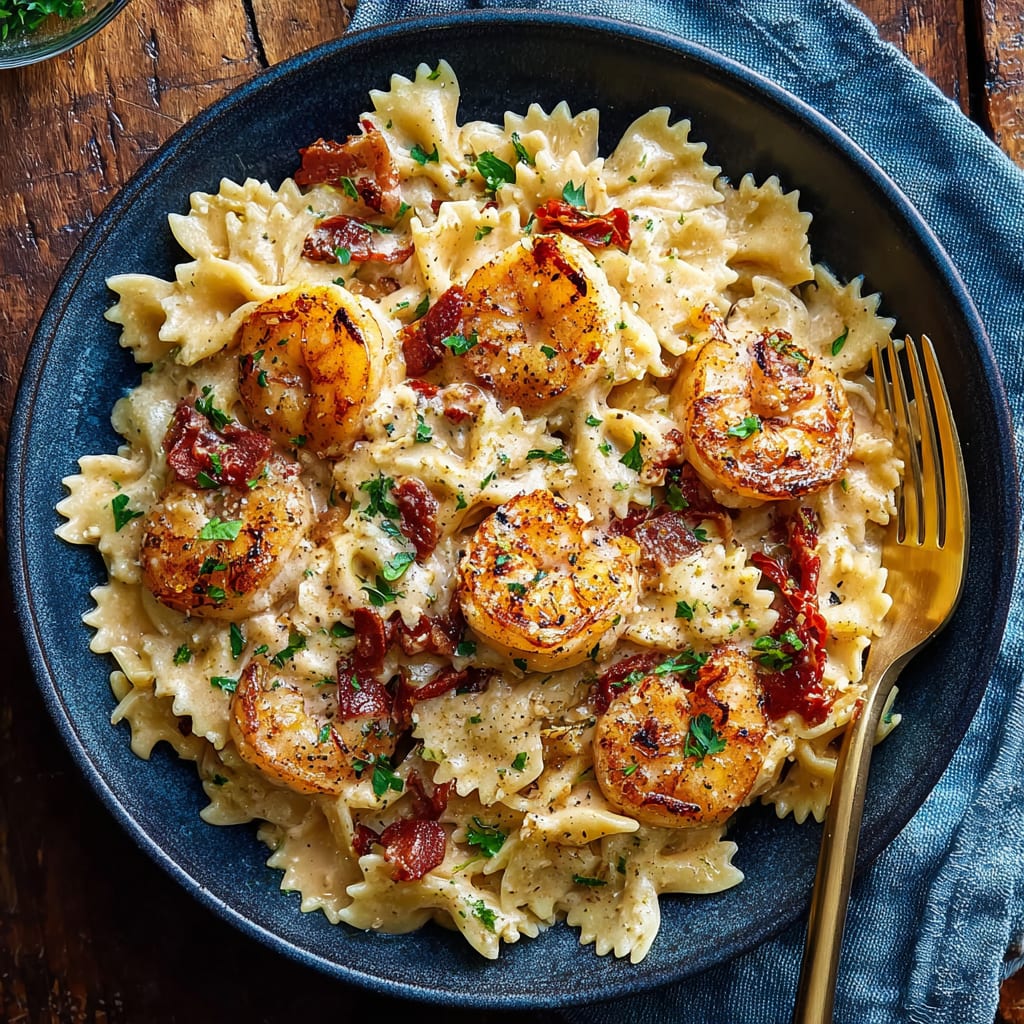 Crockpot Creamy Cajun Shrimp Pasta