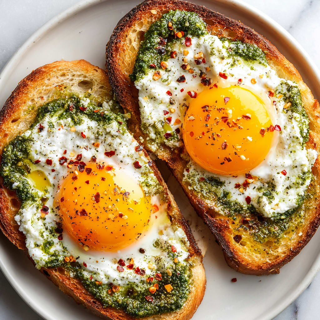 Easy Pesto Eggs Recipe
