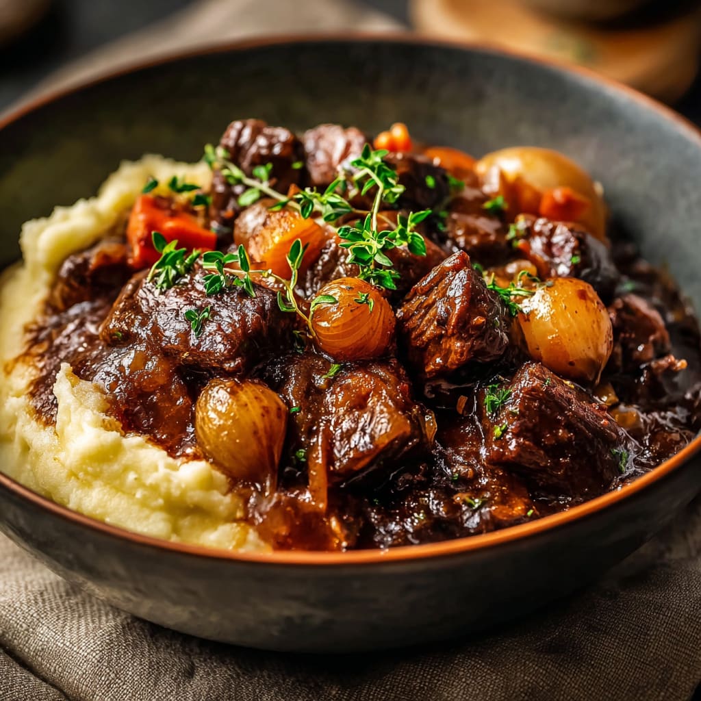 One Pot Beef Bourguignon Recipe