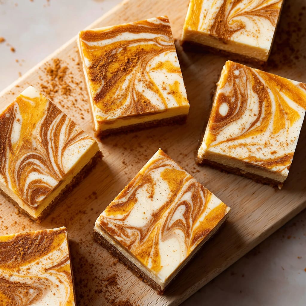 Pumpkin Spice Cheesecake Bars